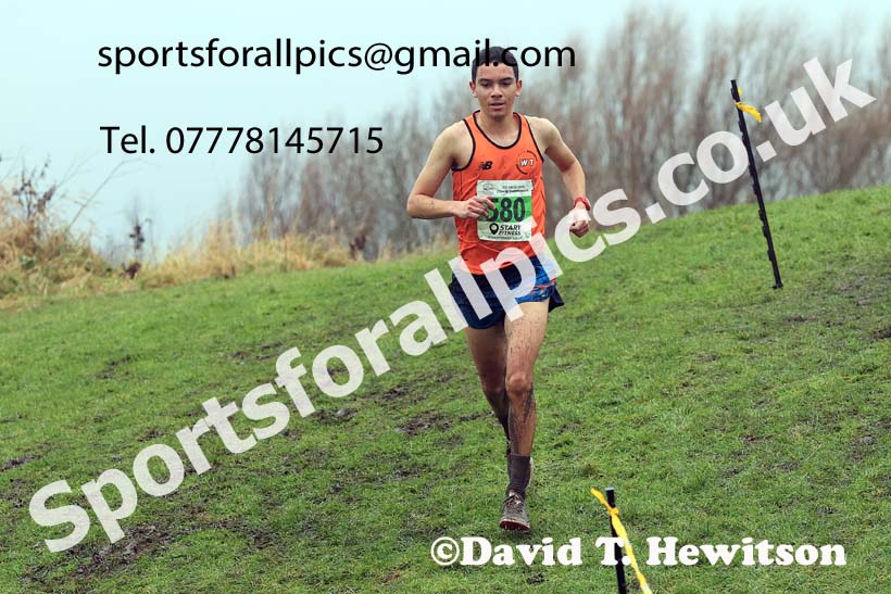 Mens under-20s 2023 North Eastern Cross Country Champs., Temple Park, South Shields. Photo: David T. Hewitson/Sports for All Pics